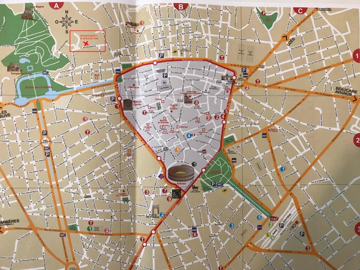 Le Benedictins Lägenhet Nîmes Exteriör bild